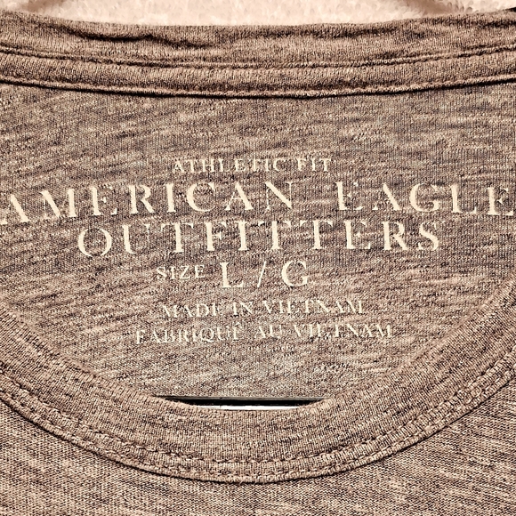 American Eagle Men's Large Polo Long-Sleeve Shirt - Picture 4 of 6